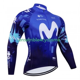 Maillot Cyclisme Manches Longues Movistar 2024
